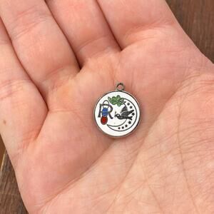 Vintage 925 Sterling Silver Daughters of Rebekah Odd Fellows Pendant Charm